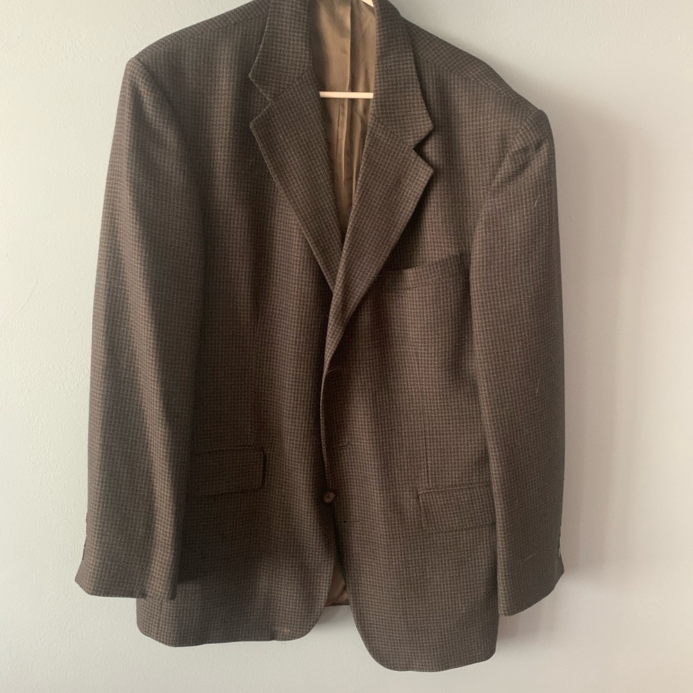 Oscar de la Renta Black/gray Checked Sport Coat